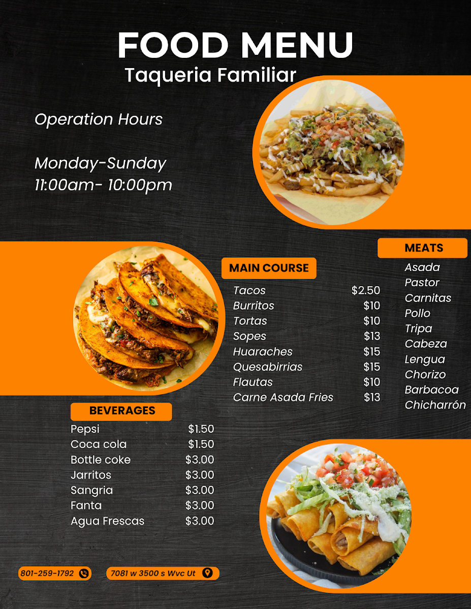 Taqueria Familiar Menu-1